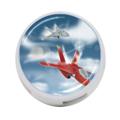 America Jet Fighter Air Force 4-port Usb Hub (two Sides)