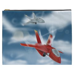 America Jet Fighter Air Force Cosmetic Bag (xxxl) by NickGreenaway