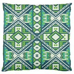 Green Pattern Large Cushion Case (single Sided) 