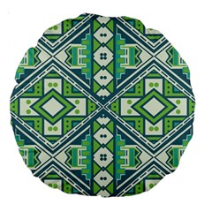 Green Pattern 18  Premium Round Cushion 