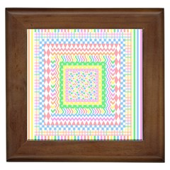 Layered Pastels Framed Ceramic Tile by StuffOrSomething