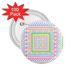 Layered Pastels 2 25  Button (100 Pack) by StuffOrSomething