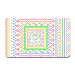 Layered Pastels Magnet (rectangular) by StuffOrSomething