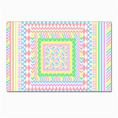 Layered Pastels Postcard 4 x 6  (10 Pack) by StuffOrSomething