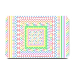 Layered Pastels Small Door Mat by StuffOrSomething