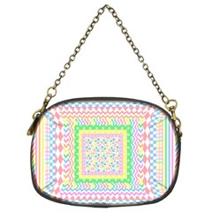 Layered Pastels Chain Purse (two Sided)  by StuffOrSomething