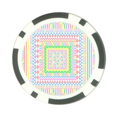 Layered Pastels Poker Chip (10 Pack) by StuffOrSomething