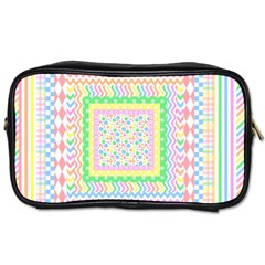 Layered Pastels Travel Toiletry Bag (one Side) by StuffOrSomething