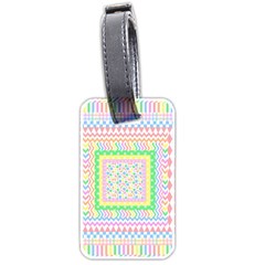 Layered Pastels Luggage Tag (two Sides)