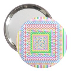 Layered Pastels 3  Handbag Mirror by StuffOrSomething