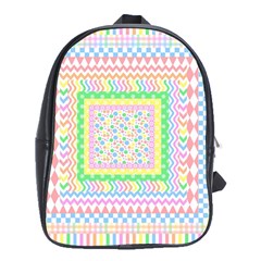 Layered Pastels School Bag (xl)