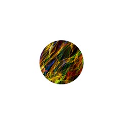 Colourful Flames  1  Mini Button