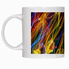 Colourful Flames  White Coffee Mug by Colorfulart23