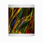 Colourful Flames  White Coffee Mug Center