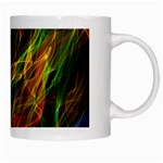 Colourful Flames  White Coffee Mug Right