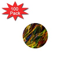 Colourful Flames  1  Mini Button (100 Pack) by Colorfulart23