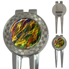 Colourful Flames  Golf Pitchfork & Ball Marker