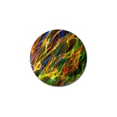 Colourful Flames  Golf Ball Marker