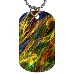 Colourful Flames  Dog Tag (two-sided) 