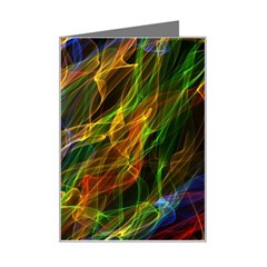 Colourful Flames  Mini Greeting Card