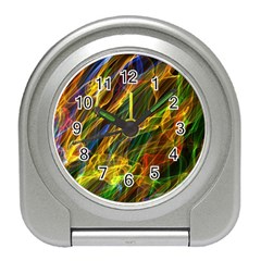 Colourful Flames  Desk Alarm Clock