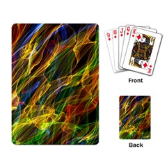 Colourful Flames  Playing Cards Single Design by Colorfulart23