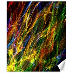 Colourful Flames  Canvas 8  X 10  (unframed) by Colorfulart23