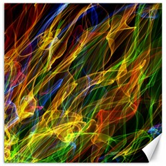 Colourful Flames  Canvas 16  X 16  (unframed)