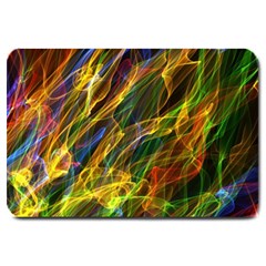 Colourful Flames  Large Door Mat