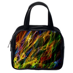 Colourful Flames  Classic Handbag (one Side)