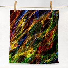 Colourful Flames  Face Towel