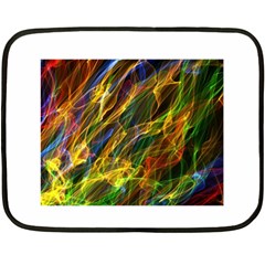 Colourful Flames  Mini Fleece Blanket (two Sided)