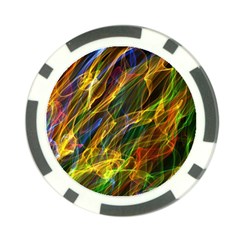 Colourful Flames  Poker Chip (10 Pack)