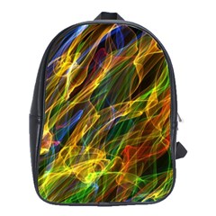 Colourful Flames  School Bag (large)