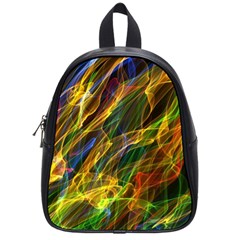 Colourful Flames  School Bag (small)