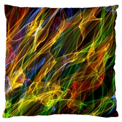 Colourful Flames  Large Cushion Case (single Sided) 