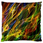 Colourful Flames  Large Cushion Case (Two Sided)  Front