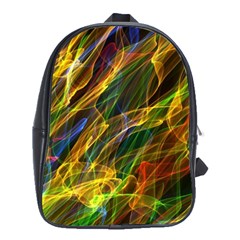 Colourful Flames  School Bag (xl)