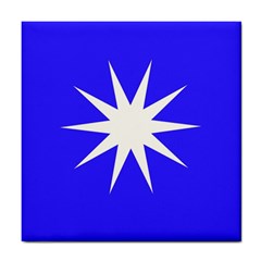 Deep Blue And White Star Ceramic Tile