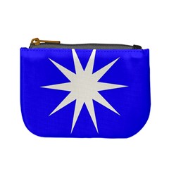 Deep Blue And White Star Coin Change Purse