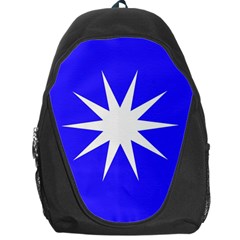 Deep Blue And White Star Backpack Bag