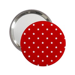 White Stars On Red Handbag Mirror (2 25 ) by StuffOrSomething