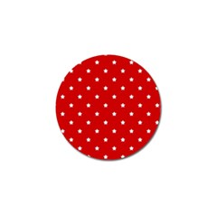 White Stars On Red Golf Ball Marker by StuffOrSomething