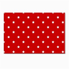 White Stars On Red Postcards 5  X 7  (10 Pack) by StuffOrSomething