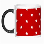 White Stars On Red Morph Mug Left