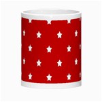 White Stars On Red Morph Mug Center