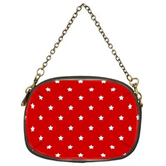 White Stars On Red Chain Purse (one Side) by StuffOrSomething