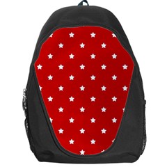 White Stars On Red Backpack Bag by StuffOrSomething