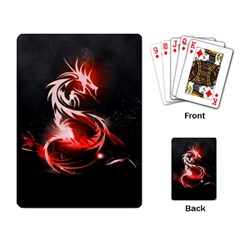 Abstract Red Dragon  Playing Cards Single Design