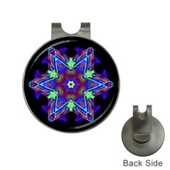 Kaleidoscope Smoke Art (12)e Hat Clip With Golf Ball Marker by Steveinglis